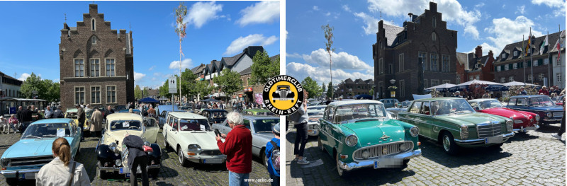 Oldtimertreffen 2024 auf dem Marktplatz in Erftstadt-Lechenich